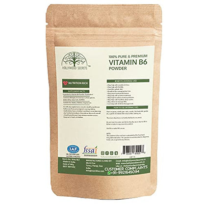 Hollywood Secrets Vitamin B6 Pyridoxine Powder 50gm