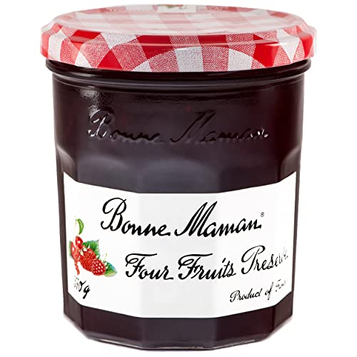 Bonne Maman Four Fruits Preserve, Marmalade Fruit Jam, 13 oz / 370 g