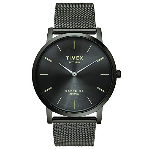 TIMEX Slim Sapphire Crystal Analog Grey Dial Men's Watch-TWEG17413