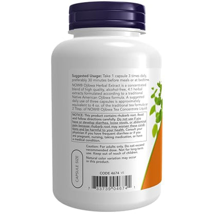 Now Foods Ojibwa Herbal Extract, 180 Caps 450 mg