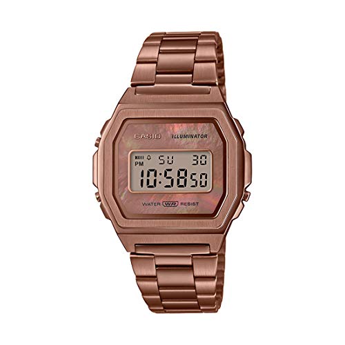 Casio Vintage Digital Rose-Gold Dial Unisex A1000RG-5EF (D197)