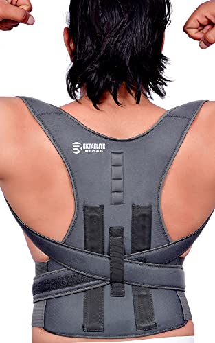 EKTAELITE Rehab Unisex Back Posture Corrector Therapy Shoulder Belt for Lower and Upper Back Pain Relief & Band Posture (Free Size)