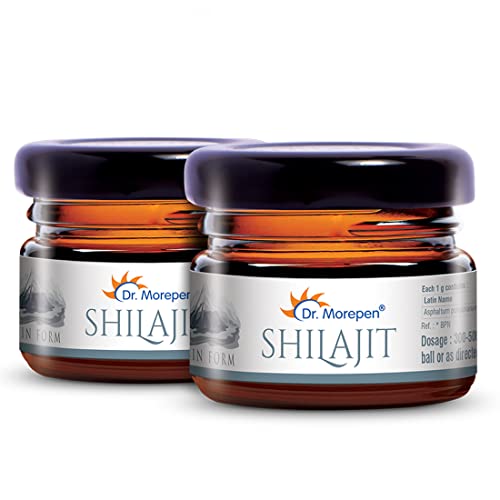 DR. MOREPEN Natural & Pure Shilajit Resin, 100% Pure Himalayan Extract, Natural & Mineral Rich Endur | Authentic Ayurvedic Formulation - 15g Pack of 2