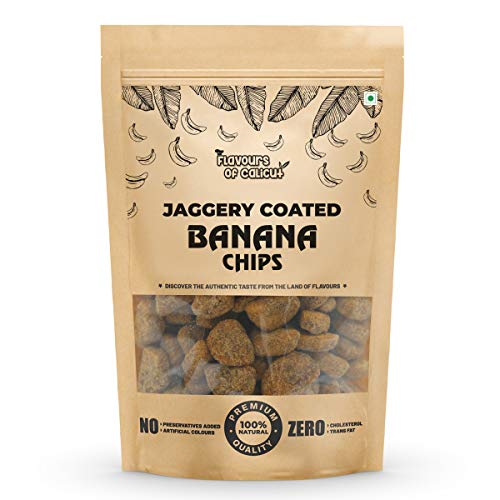 Flavours of Calicut - Jaggery Coated Banana Chips (Sharkara Upperi/ Sharkara Varatti) - 500g