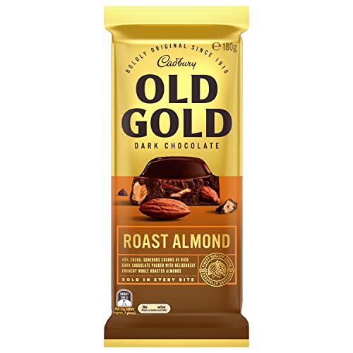 Cadbury Old Gold Roast Almond Dark Chocolate, 6.35 oz / 180 g