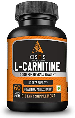 Asitis Nutrition L-Carnitine 500mg, 60 Capsules | Zero Fillers | 60 Count
