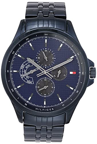 Tommy Hilfiger Analog Men's Watch (Blue Dial Blue Colored Strap)