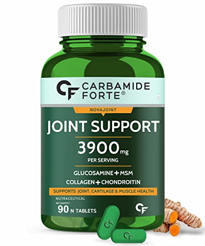 Carbamide Forte Joint Support Supplement with Glucosamine & Vitamins 3986mg Per Serving – 90 Tablets