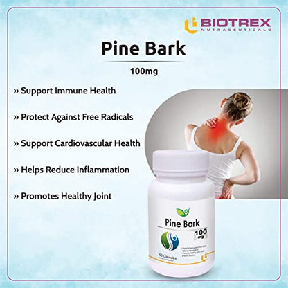 Biotrex Nutraceuticals Pine Bark 100Mg - 60 Capsules