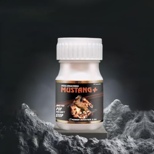 Mustang Plus Power Booster Capsules Boost Men Muscle Growth and Energy Ayurvedic 30 Capsules