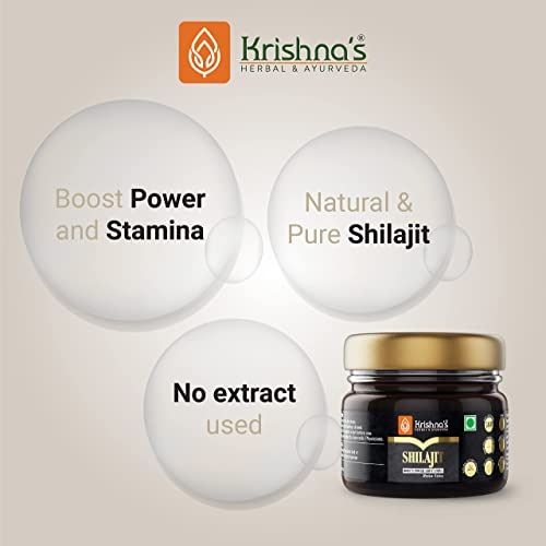 Krishna's pure shilajit/shilajeet -30 g -original resin pack of stamina booster, himalayan sudh shilajit -30 g