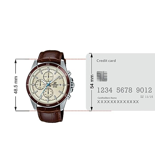 Casio Edifice Chronograph Beige Dial Men's Watch - EFR-526L-7BVUDF (EX303)