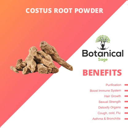 Botanical Sage- Costus Root powder 500g | Qust Al Hind | Indian Costus Root