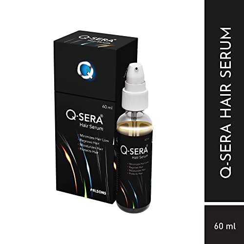 Q-Sera Hair Serum 60ml for Thick Hair| With Unique Damage Repair Formula| With Milk Based Anti-Inflanes for Quick Hair-Fall Control| For Men and Women