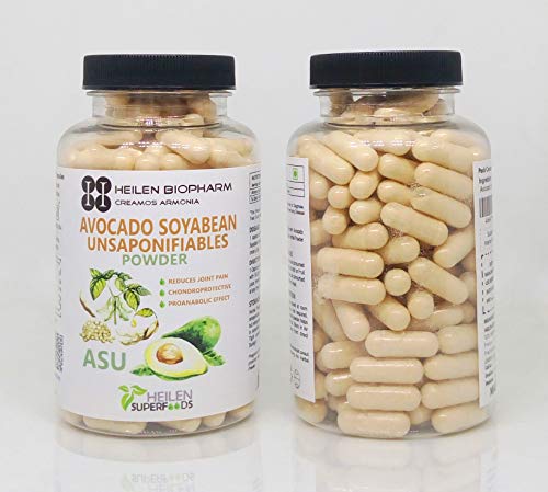 Heilen Biopharm Premium Avocado Soyabean Unsaponifiable Capsule 180 nos,(ASU) - 500 mg X 180 Capsules, 90 Grams