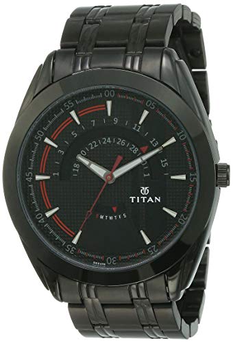 Titan Octane Analog Black Dial Men's Watch-NM90048NM01 / NL90048NL01