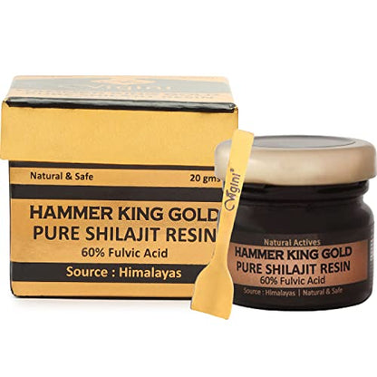 Vigini Hammer King Pure Premium Himalayan Shilajit Gold Resin for Men