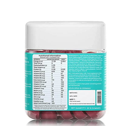 Nyumi Gummies for Hair & Sleep with Biotin, Melatonin, & Multivitamins | Pack of 100 Gummies