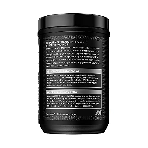 MuscleTech Iovate Health Science Muscletech Essential Series Platinum 100% Creatine 0.88 lb (Pack ofth & Strength | Muscle Recovery | Sports Nutrition