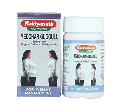 Baidyanath Medohar Guggulu 120 Tab| Enriched with Guggulu, Chitrakmool and Nagarmotha (Trusted for weight management