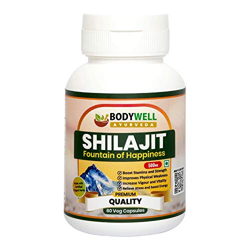 BODYWELL Shilajit Capsule | 500mg | 60 Veg. Capsules