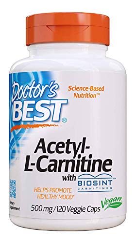 Doctor's Best Acetyl L-Carnitine 500 Mg 120 Capsules