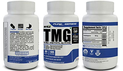 Nutrija-TRIMETHYLGLYCINE (TMG) | for liver and cardiovascular health - 500MG - 60 Capsules