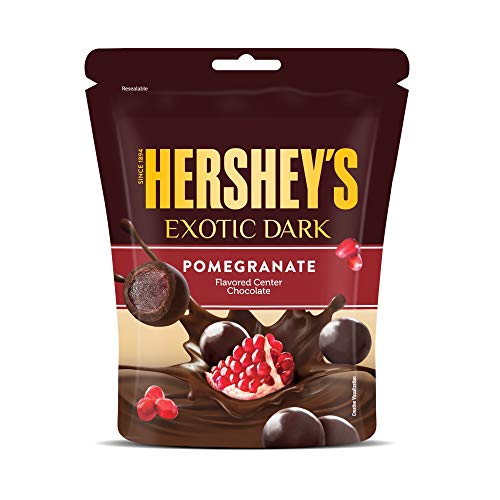 HERSHEY's Exotic Dark Pomegranate Flavor|Dark Cocoa Rich Chocolates 33.3 Grams