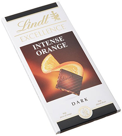 Lindt Excellence Orange Intense Chocolate 100 Grams