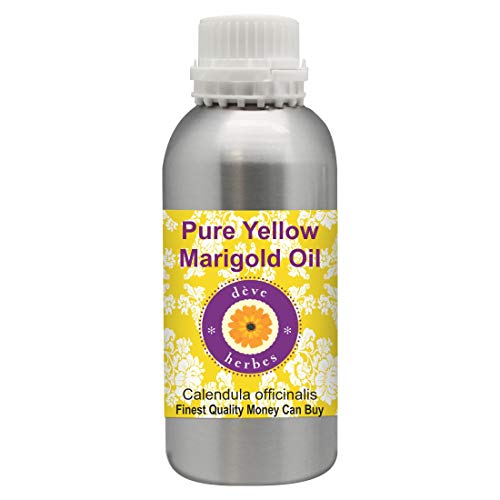 Deve Herbes Pure Yellow Marigold Oil (Calendula officinalis) Natural Therapeutic Grade 630ml