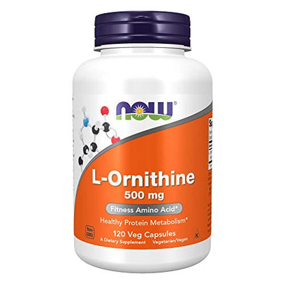 NOW Foods L-ornithine, 120 Capsules / 500mg