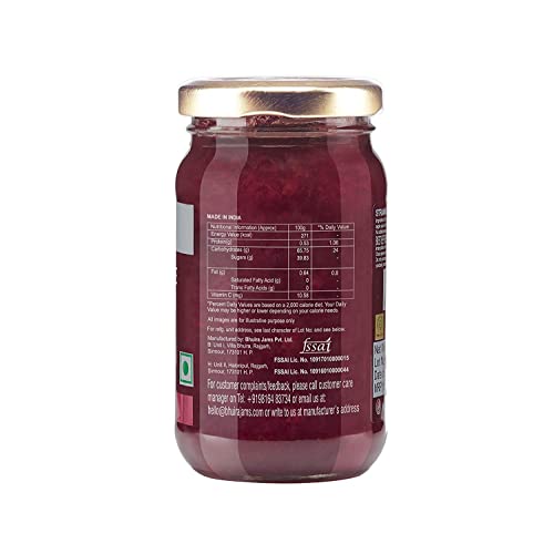 Bhuira|All Natural Jam Strawberry Preserve|No Added Sugar|No Added preservatives |No Artifical Color Added |240 g|Pack of 1