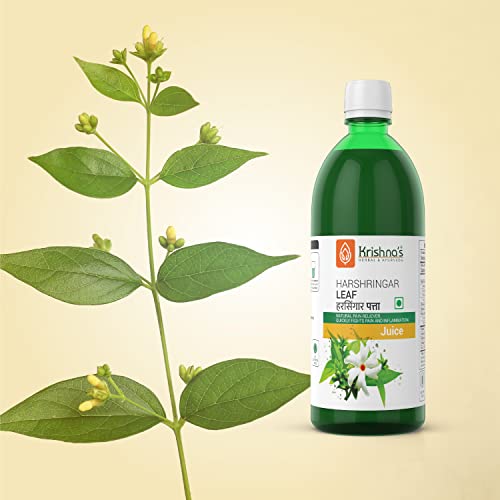 Krishna's Herbal & Ayurveda Night Jasmine Parijat Harshringar Leaf Juice - 1000 ml