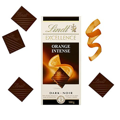 Lindt Excellence Orange Intense Dark Chocolate, 100 g