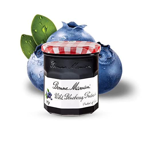 Bonne Maman Wild Blueberry Preserve, Marmalade Fruit Jam, 7.9 oz / 225 g