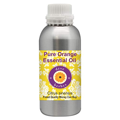 Deve Herbes Pure Orange Essential Oil (Citrus sinensis) Natural Therapeutic Grade Steam Distilled 1250ml