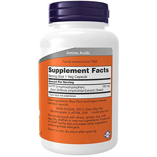 Now Foods, 5-HTP, 100 mg, 120 Vcaps