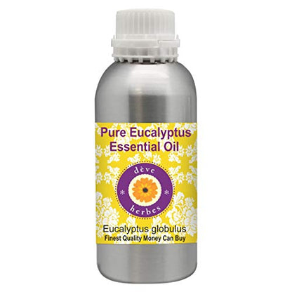 Deve Herbes Pure Eucalyptus Essential Oil (Eucalyptus globulus) Natural Therapeutic Grade Steam Distilled 1250ml