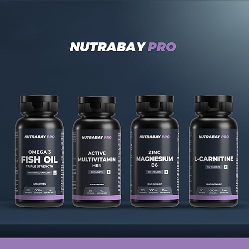 Nutrabay Pro Active Multivitamin for Men - 25 Vital Vitamins & Minerals with Zinc, Vitamin C, Vitamihances Energy, Stamina & Immunity - 30 Veg Tablets