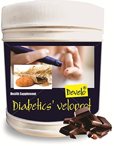 Develo Diabetic Protein Powder for Diabetes care, Sugar Free Health Drink – 500 g Chocolate