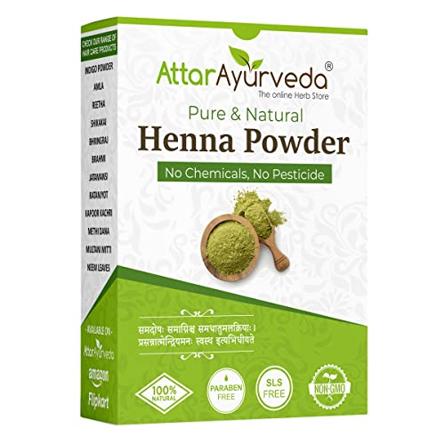 Attar Ayurveda Natural Henna powder for hair (400gm)