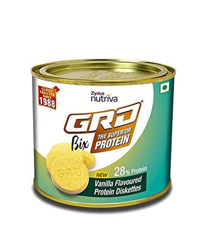 GRD Bix Vanilla Flavoured High protein biscuits with Immuno Nutrients, 250g