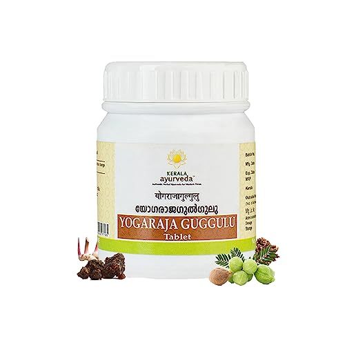 Kerala Ayurveda Yogaraja Guggulu Tablet With Guggulu, Chitraka, Rasna, Saindava, Triphala, & Sarpi | 50 Tablets