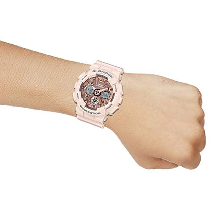 Casio G-Shock Analog-Digital Rose Gold Dial Women GMA-S120MF-4ADR (G732)