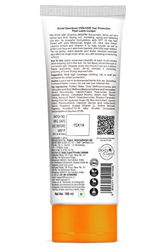 WOW Skin Science AM 2 PM Sunscreen Lotion SPF 50 for Daily Use With Broad Spectrum & Silicone Free, 100 ml - All Skin Types