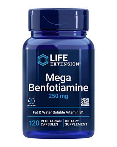 Life Extension Mega Benfotiamine Capsule, 250 Mg , 120 Vegetarian Capsules