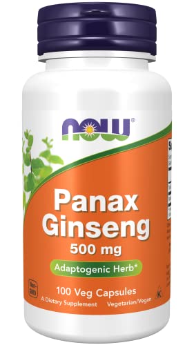 Now Foods Panax Ginseng Capsules, 100 Count