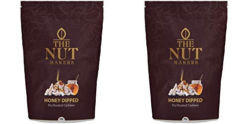 The Nut Makers Honey Dipped Cashews-80gms- Pack of 2