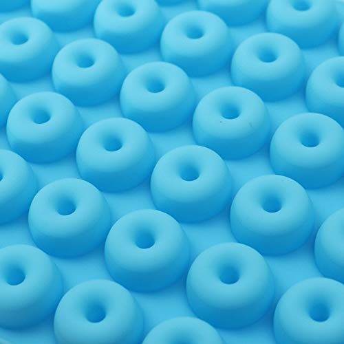 Vedini™ Silicone 48 Cavity Small Donut Mould Fondant Chocolate Resin Clay Candle Mould DIY Kitchen Baking (48Cavity Small Donut)