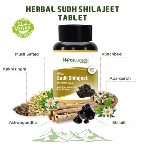 Harc Herbal Canada Sudh Himalayan Shilajeet Tablet (100 Tablet)